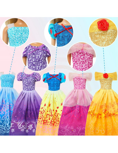 8 Conjuntos de Ropa de Princesa para Muñecas 29 cm MCZQXW