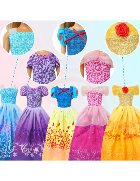 8 Conjuntos de Ropa de Princesa para Muñecas 29 cm MCZQXW