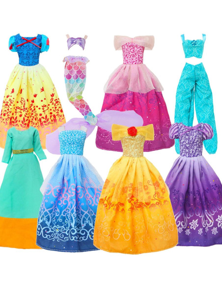 8 Conjuntos de Ropa de Princesa para Muñecas 29 cm MCZQXW