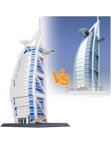 Juego de Bloques de Construcción Hallisun Burj Al Arab 1306 Piezas