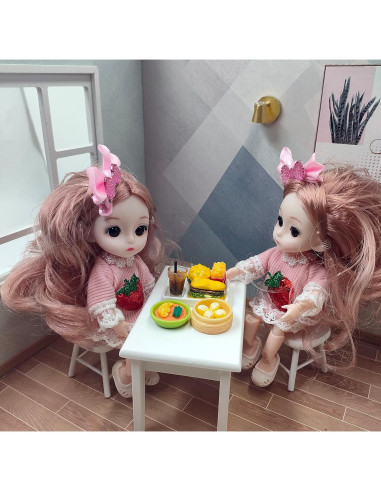 100pcs Juguetes de Comida Miniatura Atoyzybin para Muñecas