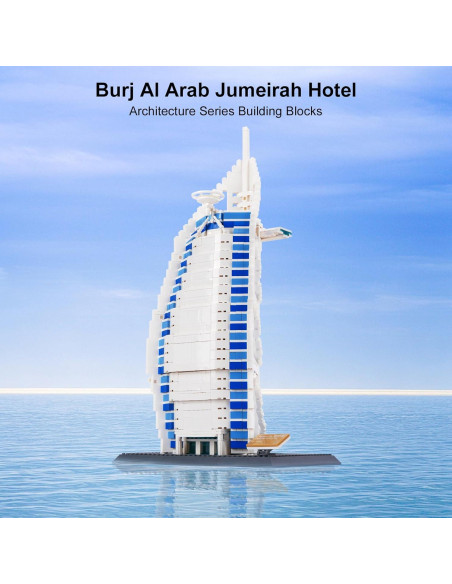Juego de Bloques de Construcción Hallisun Burj Al Arab 1306 Piezas