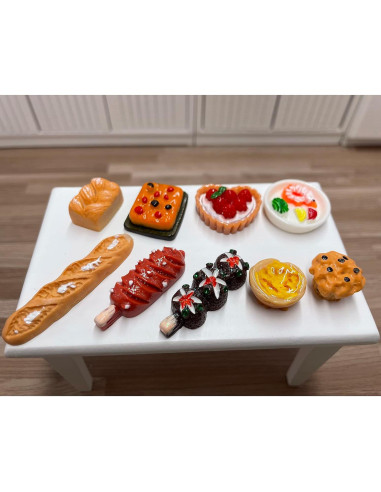100pcs Juguetes de Comida Miniatura Atoyzybin para Muñecas