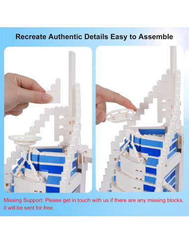 Juego de Bloques de Construcción Hallisun Burj Al Arab 1306 Piezas