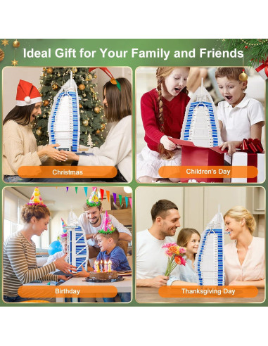 Juego de Bloques de Construcción Hallisun Burj Al Arab 1306 Piezas