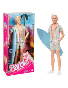 Muñeco Ken Barbie La Película con Conjunto de Playa y Tabla de Surf