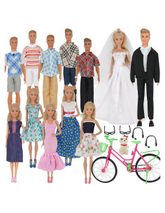 33 Piezas Ropa y Accesorios para Muñecas 30 cm ZTWEDEN