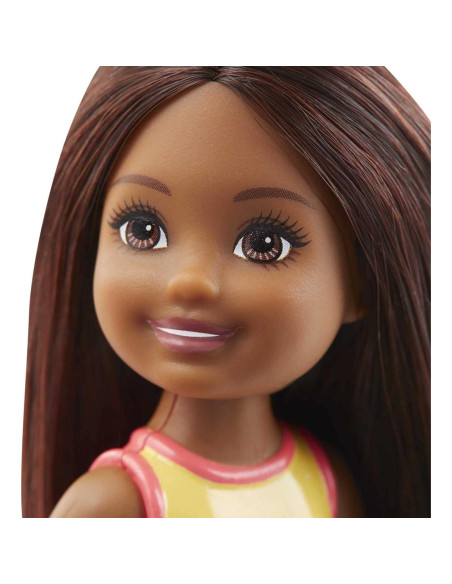 Muñeca de Playa Chelsea Barbie 15 cm Traje de Baño Colorido