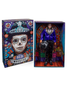 Muñeco Ken Barbie Día de Muertos 2023 con Chaqueta Azul