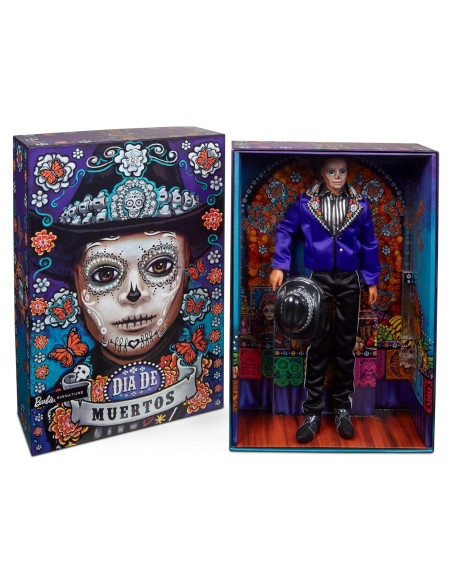 Muñeco Ken Barbie Día de Muertos 2023 con Chaqueta Azul