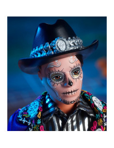 Muñeco Ken Barbie Día de Muertos 2023 con Chaqueta Azul 2