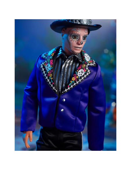 Muñeco Ken Barbie Día de Muertos 2023 con Chaqueta Azul