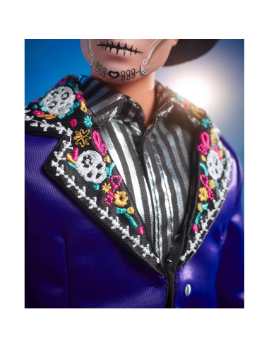 Muñeco Ken Barbie Día de Muertos 2023 con Chaqueta Azul