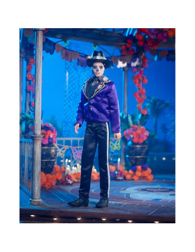 Muñeco Ken Barbie Día de Muertos 2023 con Chaqueta Azul