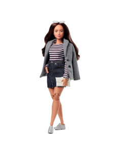 Muñeca de Moda Barbie Signature @BarbieStyle Curvy con Ropa y Accesorios