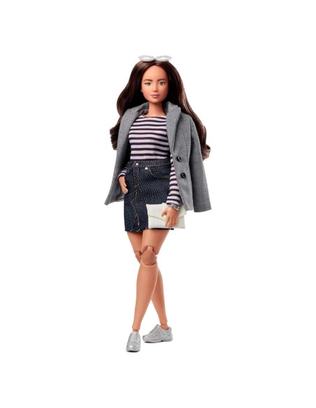 Muñeca de Moda Barbie Signature @BarbieStyle Curvy con Ropa y Accesorios
