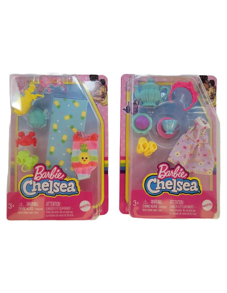 Paquete de Accesorios de Playa y Fiesta Barbie Chelsea - 2 Piezas