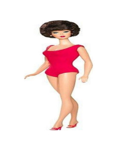 Muñeca Barbie Corte Burbuja Castaña 50 Aniversario Mattel