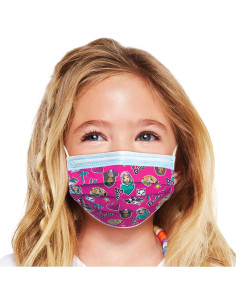 Mascarillas desechables para niños Barbie - 14 unidades, 2 a 7 años 2