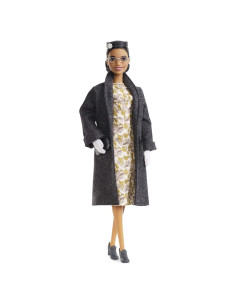 Muñeca Barbie Rosa Parks Coleccionable con Accesorios y Soporte