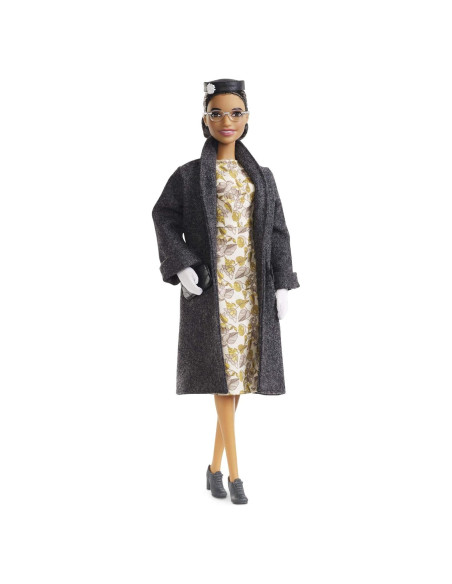 Muñeca Barbie Rosa Parks Coleccionable con Accesorios y Soporte