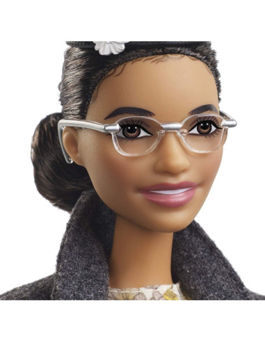 Muñeca Barbie Rosa Parks Coleccionable con Accesorios y Soporte