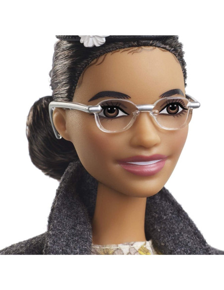 Muñeca Barbie Rosa Parks Coleccionable con Accesorios y Soporte