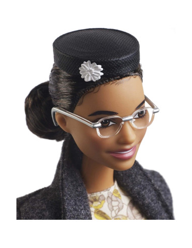 Muñeca Barbie Rosa Parks Coleccionable con Accesorios y Soporte