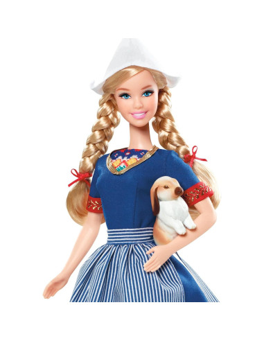 Muñeca Barbie Coleccionista Holanda con Accesorios