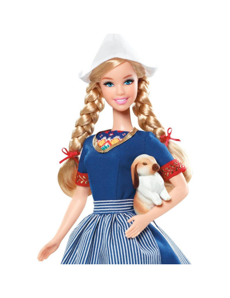 Muñeca Barbie Coleccionista Holanda con Accesorios