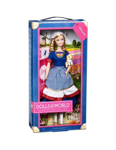 Muñeca Barbie Coleccionista Holanda con Accesorios