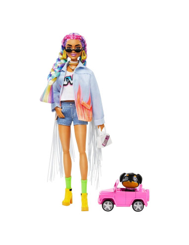 Muñeca Barbie Extra con accesorios y cachorro - Mattel
