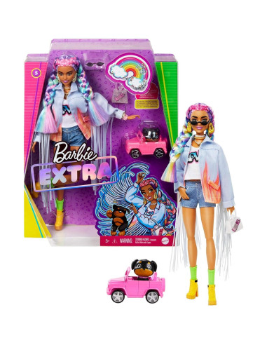 Muñeca Barbie Extra con accesorios y cachorro - Mattel