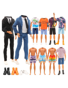 Lote 12 Ropa Formal para Muñecos Miunana 30 cm - 5 Conjuntos