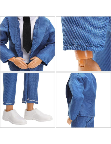 Lote 12 Ropa Formal para Muñecos Miunana 30 cm - 5 Conjuntos