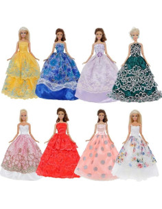 5 Vestidos de Fiesta para Muñeca 11.5" EADBYG - Alta Calidad 2