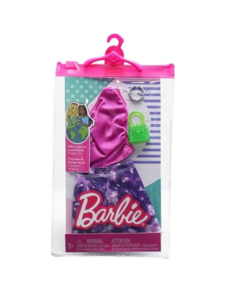 Ropa de Moda Barbie Mattel Conjunto Completo y Accesorios