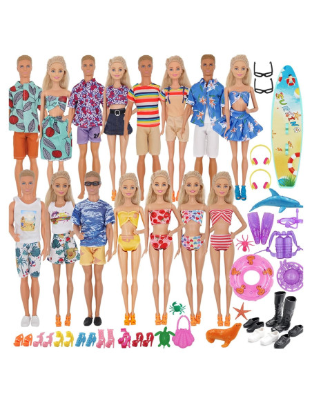 89 Piezas Ropa y Accesorios para Muñecos 30 y 29 cm ZTWEDEN