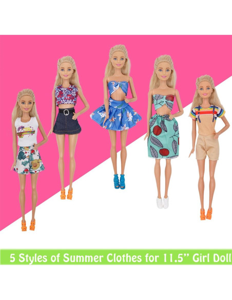 89 Piezas Ropa y Accesorios para Muñecos 30 y 29 cm ZTWEDEN