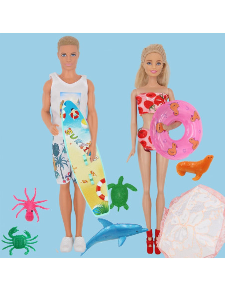 89 Piezas Ropa y Accesorios para Muñecos 30 y 29 cm ZTWEDEN