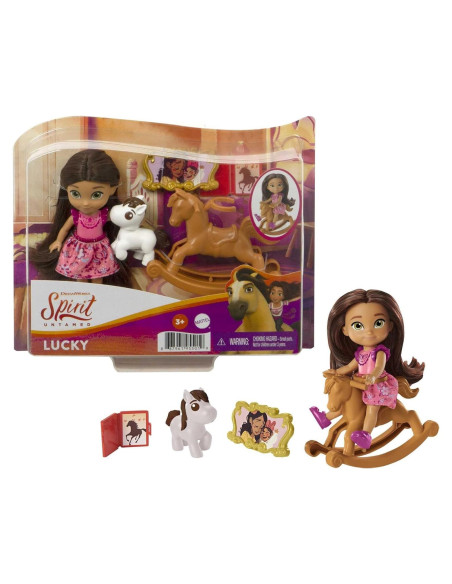 Muñeca Lucky Spirit Untamed Mattel 10.16 cm 5 Juntas Móviles