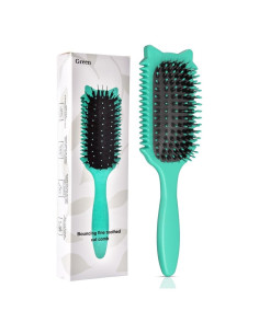 Cepillo Definidor de Rizos QYuekar Verde 23.6x6.6cm