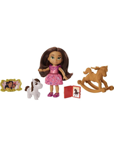 Muñeca Lucky Spirit Untamed Mattel 10.16 cm 5 Juntas Móviles
