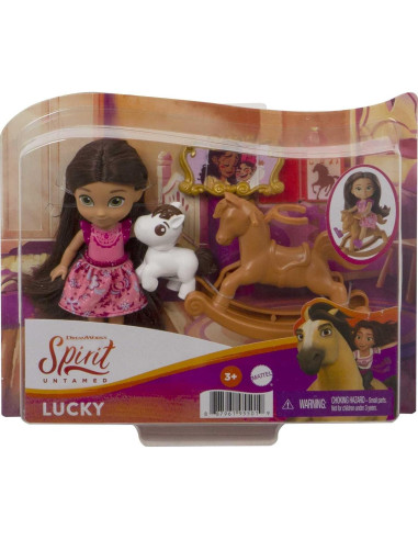 Muñeca Lucky Spirit Untamed Mattel 10.16 cm 5 Juntas Móviles