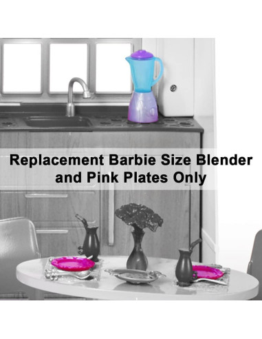 Piezas de Repuesto Barbie Hello Dreamhouse DPX21 - Licuadora y Platos