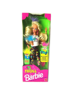 Muñeca Barbie Troll 1992 con Mini Troll Mattel