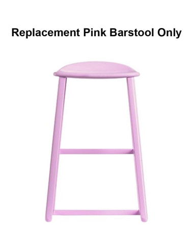 Taburete de Bar Rosa de Reemplazo para Casa de Muñecas Barbie HMX10