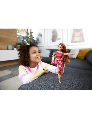 Muñeca Barbie Hecha para Moverse Curvy con 22 Juntas Flexibles