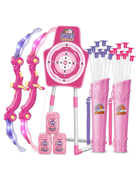 Conjunto de Arco y Flecha SpringFlower 2 con Luz LED