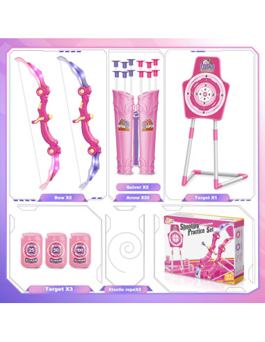 Conjunto de Arco y Flecha SpringFlower 2 con Luz LED